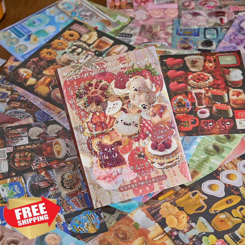 800PCS Japanese Stickers for Scrapbooking, Aesthetic Kawaii Sticker Book for …