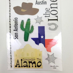 Stickabilities Texas Stickers Lone Star State Hat Boots Cities Cactus Longhorn