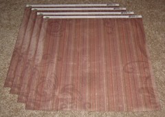 Flair Design 12×12 Single Sided Flat Paper Lot of 9 ~ Western Cowboy Stripes/Dot