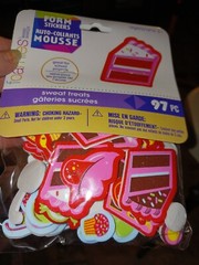 FOAMIES STICKERS,sweet treats,11 pkgs,darice,97pcs each pkg,unused,valentine .