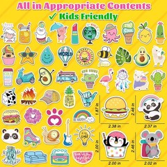 Cute Decals Bulk 200 Pcs Aesthetic Stickers for Kids Water Bottles and Laptops