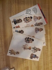 Vintage AGC Stickers Sheet Of Dolls