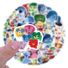 60PCS Inside Out Sticker Set, Waterproof Vinyl Decals, Anime Character