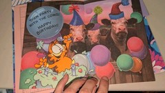 Hallmark Garfield Greeting Card Birthday Party Till Cows Come Home w/Envelope