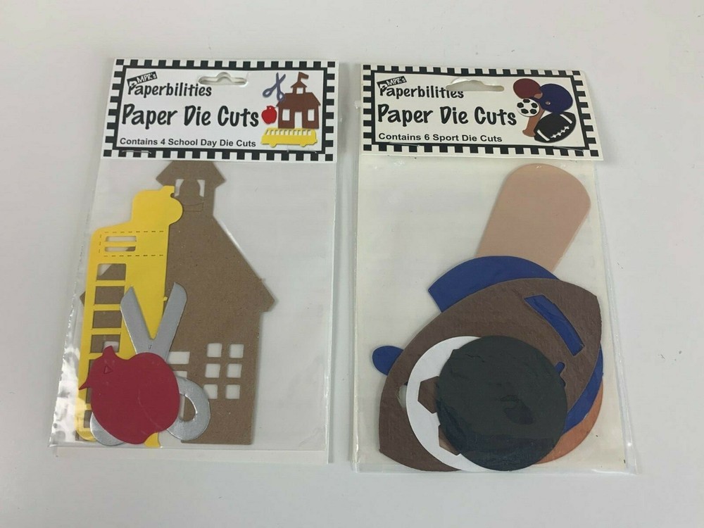 Scrapbooking Crafting Memory Book Paper Die Cuts Paperbilities Sports School Day