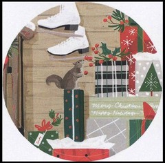 Stickers – Squirrel – Christmas CL033