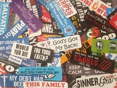 Inspirational Christian Stickers with Bible Verses and Faith Quotes!