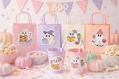 Halloween Ghost Sticker Set – 32 Piece
