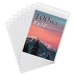 Acid Free Picture Sleeves for 9×12 Art Prints Clear 100 Pack