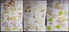 A4 Die Cut Paper Tole Decoupage Petal Pixie Sheep In The Meadow NEW Nitwit