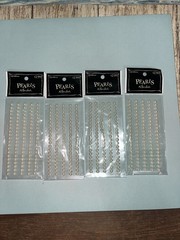 Self Adhesive Pearls By The Paper Studio Round Pearl 5Mm Set Of 4