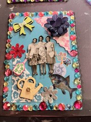 Junk Journal /scrapbook! 5 Vintage Junk Journal Ephemera. 5 Cards W/ Envelopes.