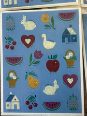 vtg Hallmark Stickers COUNTRY DUCKS FARMHOUSE 1980’s Cottage Core 2 full sheets