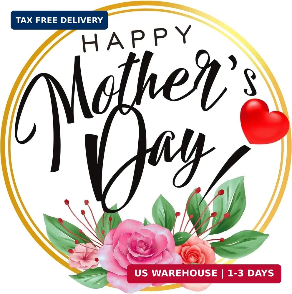 72PCS Happy Mother’s Day Labels Stickers – 1.5″ Floral Mothers Day Gift Tags Wat
