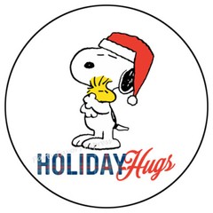 HOLIDAY HUGS CHRISTMAS ENVELOPE SEALS LABELS STICKERS PARTY FAVORS