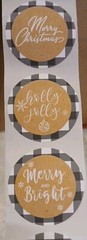 21 (1 Yard) CHRISTMAS ENVELOPE SEALS STICKERS 1.5″, #4