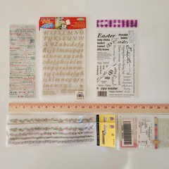 Mixed Lot ~Rub-On Transfers~ Crafts ~Scrapbooking~Lot of 8 ~NEW