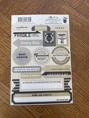 Fancy Pants Designs ETCETERA Pattern Photo Frames, Paper Clips & Label Stickers