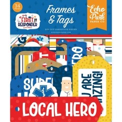 Crafts EP Frames Tags First Responder Local Hero Thank You Amazing Police Fire