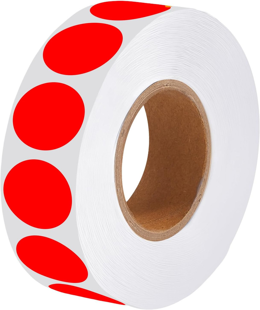 1000 Pcs round Stickers 1 Inch Color Circle Dot Stickers Code Labels for Office