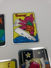 Vintage 90s Stickers Lot of 10 BARNEY FOIL MYLAR Vending Machine Sticker 1992