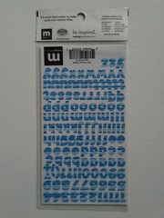 Making Memories Acid/Lignin Free Creative Letter Number Stickers Designer Chunky
