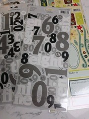 CLOUD 9 Design Scrapbooking Stickers Alphabet Borders Words Lot Of 59 NIP
