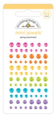 Crafts Doodlebug Mini Jewels Repeats Assorted Sizes Gems Bling Spring Colors