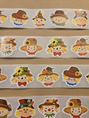20 FALL STICKERS/SCARECROW STICKERS/AUTUMN STICKERS/ THANKSGIVING STICKERS