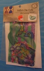 Paper Reflections Vintage Vellum Die Cuts *Little Swimmer* Scrapbooking