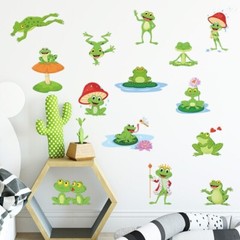 FUN FROGS STICKERS 50pcs, Waterproof-Laptop Car Phone Fridge