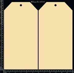Dusty Attic Chipboard – Extra Large Tag Set 2pc, DA3784