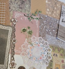 Scrapbook Pages Kit Ephemera Papers Images Stickers Frames Junk Journal Cards