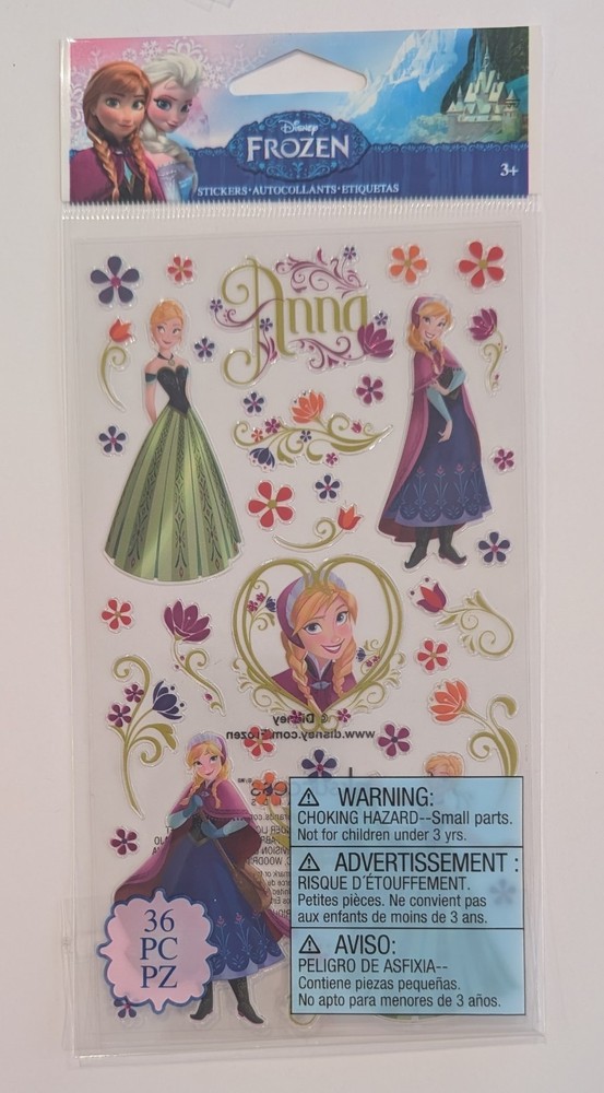 Disney Frozen Anna & Flowers Flat Scrapbooking Stickers By EK Success