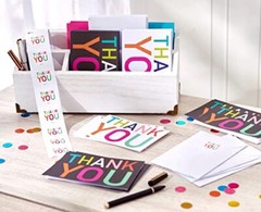Thank You Stickers or Seals, Multi-Colored Text (500-Count) Rainbow Text