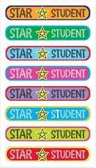 Sticko STAR STUDENT Repeat Metallic Stickers – 8 pcs