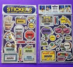 Vintage Lot Of 2 Mark I «Celebrity» Stickers Mark SEALED Made In USA 1982 1983