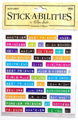 Friend Sayings Stickers Scrapbooking Journal Card Paper Studio