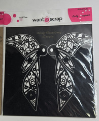 NEW Want 2 Scrap Steampunk Fairy Wings Candy Rosenberg Designs Scrapbooking