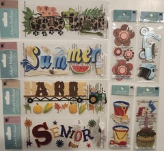 JOLEE’S BOUTIQUE Lot of 31 packs Dimensional Scrapbooking Stickers Assortment