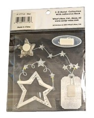 Scrap-Ease 3D Metal Collection Scrapbook Stickers Star