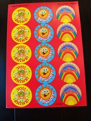 SCRATCH N SNIFF *YOU CHOOSE* SCENTED STICKER SHEET – REWARD STICKERS – SCRAPBOOK