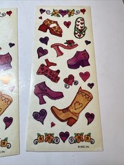 Vintage AGC Sticker Sheets Shoes & Boots , Rare Stickers