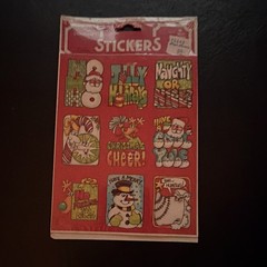 Christmas Stickers Multicolor Self-Adhesive Peel & Stick, 36 Sheet, Naughty