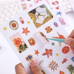 Girl’s Korean Sticker Book – Food and Daily Life Theme – 1300+ Unknown Moment