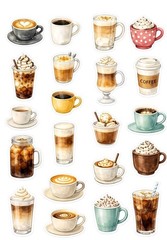 Coffee Embellishments Kit Junk Journal Scrapbook Choose A Set