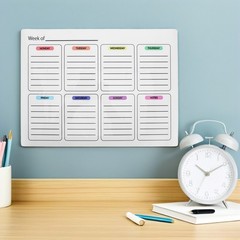Weekly Plan Dry Erase Whiteboard Stickers Planner for Wall Calendar