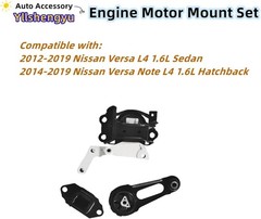Soportes de motor 3pcs compatibles con Versa 1.6L 2012-2019 sedán y hatchback