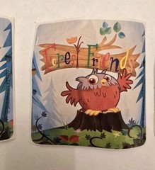 Vintage Smile Makers Forest Friends Woodland Stickers Lot of 6 2.5 x 2.5 Inches