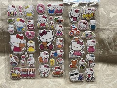 Retro Vintage Look Hello Kitty 3D Bubble Puffy Stickers 3 sets (#39)